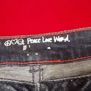 Peace Love world jeans